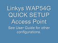 Setting Up Your Linksys WAP54G Access Point