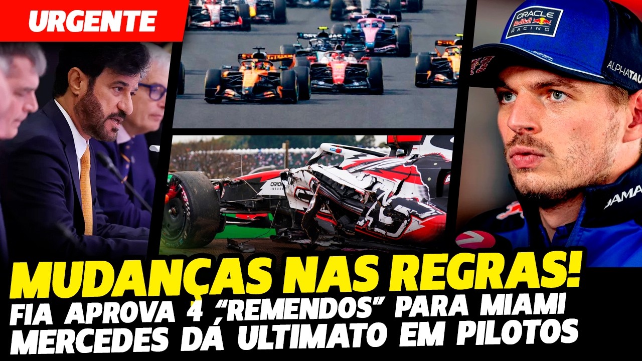 🚨BOMBA: 4 MUDANÇAS SÃO APROVADAS PARA A F1 2026! MERCEDES DA ÚLTIMATO E NORRIS VENCE | FÓRMULA 1