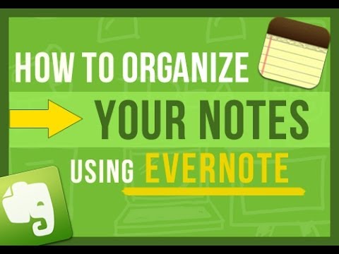 how to organize evernote