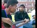 friends njoying sum music in college.....