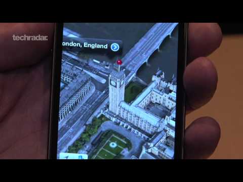 iPhone 5 Hands on: iOS 6 Maps Demo - 3D Mapping, Turn by turn Navigation