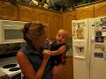 Dancing with Grandma in her kitchen