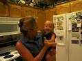 Dancing with Grandma in her kitchen