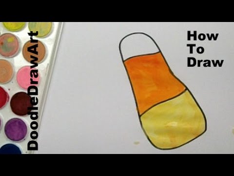 how to draw corn