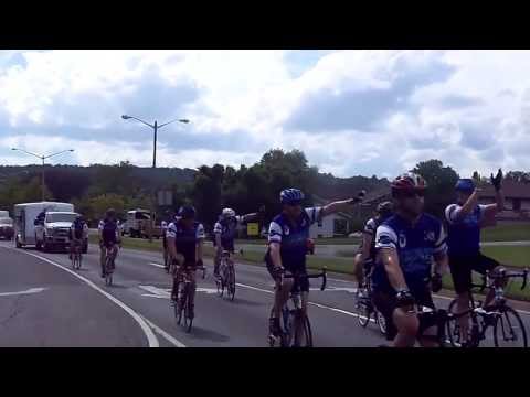 Police Unity Tour 2013 riding thru Warrenton VA