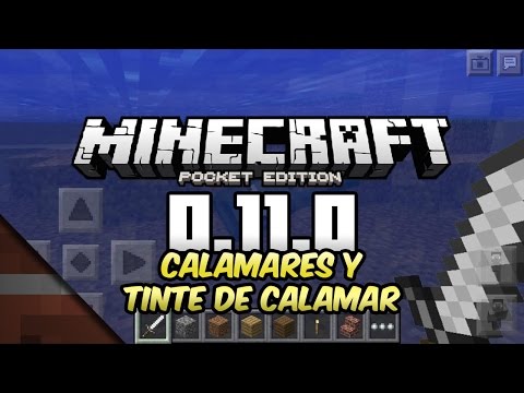 Noticias Minecraft PE 0.11.0 | Calamares y tinta de calamar | Tommaso