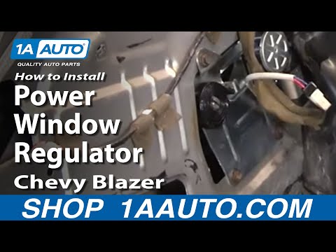 How To Install Replace Power Window Regulator Chevy S10 Blazer GMC S15 Jimmy 4Dr 95-05 1AAuto.com