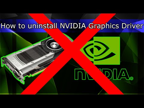 how to properly uninstall nvidia drivers