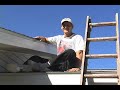 Paraplegic climbs ladder onto roof!