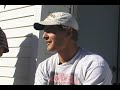 Paraplegic climbs ladder onto roof!
