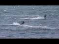 tandem kite surfers