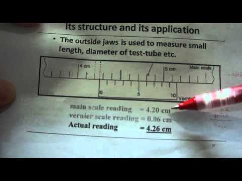 how to read vernier scale