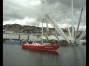 partito il 29 agosto da ercolano si conclude a genova i porti del mediterraneo, il viaggio letterario di giudizio universale e adriatica  la barca dei velisti per caso  che ha portato noti scrittori a toccare i porti di sicilia, malta, grecia, tunisia, marocco, spagna, francia e italia, per recensire le identit�, le bellezze e le oscurit� del mediterraneo.

gioved� 2 ottobre adriatica � arrivata al porto antico  calata marinetta. era stata annunciata la presenza di patrizio roversi, che per� non c'era: arriver� a genova venerd� 3 ottobre. insieme all'equipaggio c'erano gli scrittori simone perotti e chiara zocchi. 
ad accoglierli la banda di piazza caricamento, sotto la direzione artistica di david ferrari (echo art).
[di francesca baroncelli]