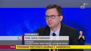 Rafał Pankowski - refleksje o nienawiści w dniu pogrzebu Pawła Adamowicza, 19.01.2019.