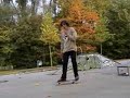 Noseslide + boardslide ledge park Noseslide + boardslide ledge park