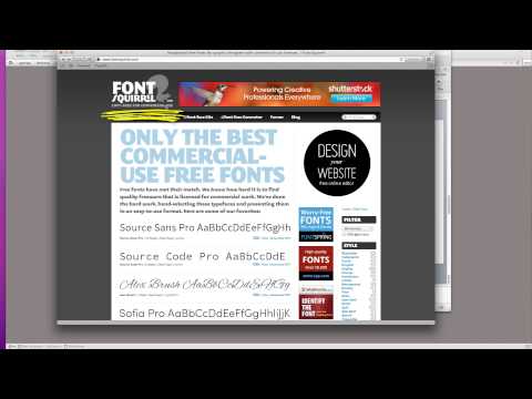 how to attach font in css