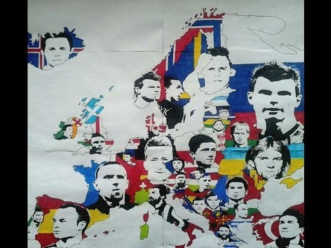 how to draw europe easy