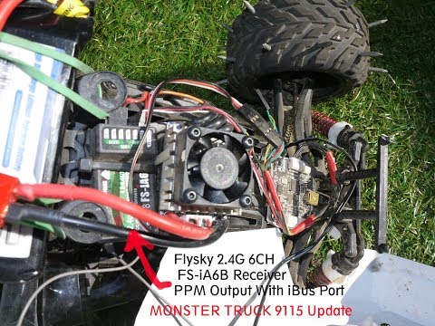 Flysky 2.4G 6CH FS-iA6B Receiver With Monster truck 9115 update
