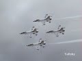 High Speed Passes Zoomed In; F18,F16, Harrier