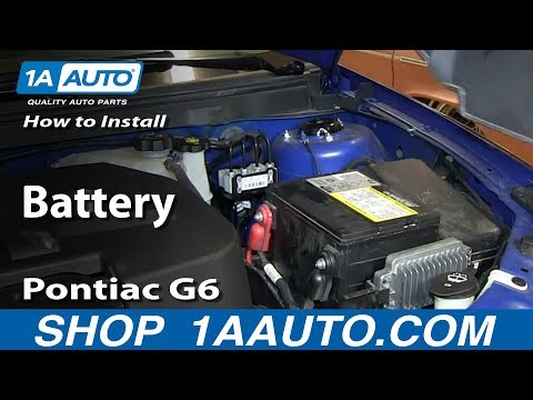 How To Install Replace Dead Battery 2005-10 Pontiac G6