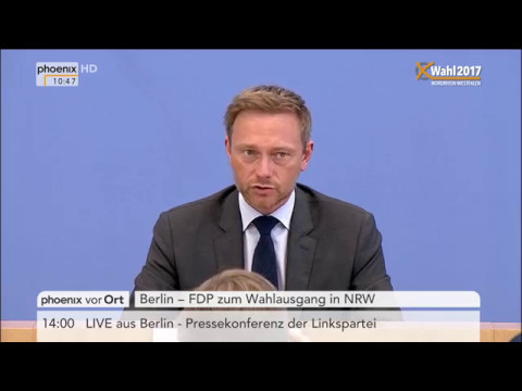 Landtagswahl Nordrhein-Westfalen: Pressekonferenz mit Christian Lindner