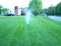 after i cut grass with my x585 i use my toro industrial commercial irrigation system that beckner irrigation installed it is amust to keep a green plush yard !