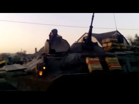 The Ukrainian Army moving towards occupied Crimea. Airborne unit (VDV)