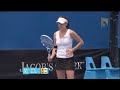[テニス]全豪オープンテニス2011で、クルム伊達公子がサーブで相手ラケットを破壊。のサムネイル