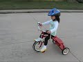 First Day with her Tricycle