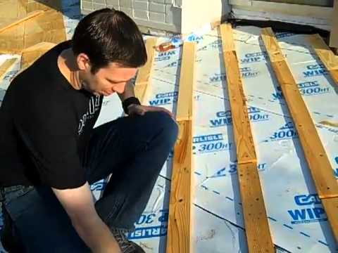 how to insulate under a metal roof