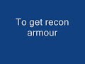 How to get Recon Armour
