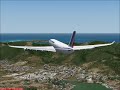 FS2004 Air France A340-200 Landing at TNCM