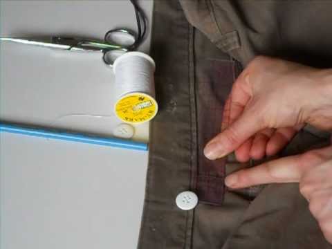 how to fasten button suspenders