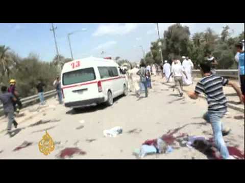 Federal - To read more stories on Iraq, please click here: http://aje.me/172uirQ Tens of thousands of Sunni Muslims in Iraq have taken part in anti-government protests...