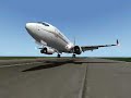 touchdown with approx. 50ft/min with the 737 BBJ of Benedikt Stratmann for X-Plane 8