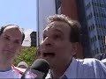 El próximo Gobernador de Puerto Rico, Luis Fortuño junto al futuro Comisionado, Pedro Pierluisi recorren La Milla de Oro en Hato Rey. 03-07-2008 San Juan, PR.
