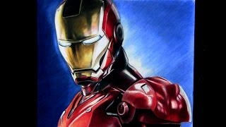 The Avengers: Iron Man Drawing Time Lapse