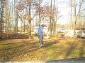 almost land a back flip on jumping stilts