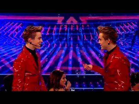 john and edward - The X Factor 2009: The choice of song has raised quite a few eyebrows, but can the twins really pull off Britney? See more at http://www.itv.com/xfactor.