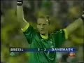 Brasil x Dinamarca Copa do Mundo 1998 Quartas de Final