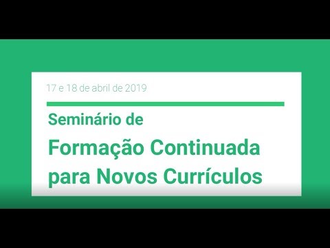 Seminário de Formação Continuada para Novos Currículos