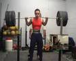 Kirstie Law Full Back squats 135kg at bodyweight of 56kg