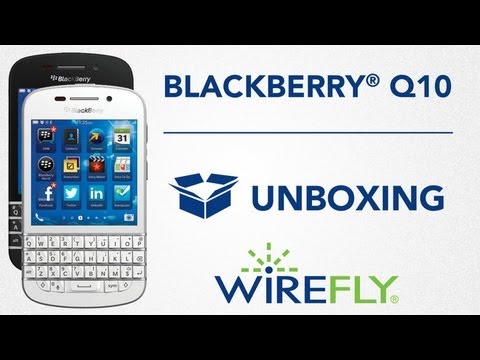 Unboxing White & Black BlackBerry Q10 for Verizon Wireless