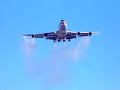 This 36 second movie clip shows the Boeing 747 Wing Tip Vortex Test. As part of the overall National Aeronautics and Space Administration (NASA) study of trailing vortices -- the invisible flow of spiraling air that trails from the wings of large aircraft and can 