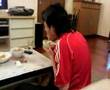 Ah Fai Watching footabll 3 + Eating