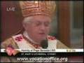 Pope Benedict Preaching in Australia