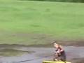 Chan and Evan Redneck Kneeboarding