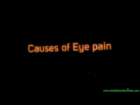 how to cure eye pain