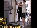 Rope Cable Wood Chops - Obliques Exercise - 6pack Abs