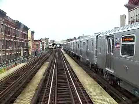 MustangFan424 - This is a video I took of a R42 J Train Chasing a R160 M Train into Myrtle Broadway. The R160 M was held by a red automatic upon entering the station.